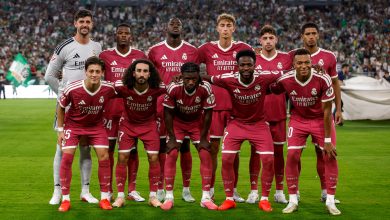 صورة جماعية لفريق ريال مدريد قبل إحدى مباريات موسم 2026