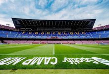 ملعب كامب نو في برشلونة الذي يستضيف نهائي دوري أبطال أوروبا عام 2029 بعد اختيار الاتحاد الأوروبي لكرة القدم للملعب رسميًا.
