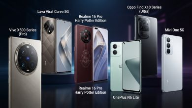 صورة تجمع ستة هواتف ذكية جديدة من Vivo وLava وRealme وOnePlus وOppo وMivi ضمن أبرز إصدارات الهواتف التي تصل إلى الأسواق خلال هذا الأسبوع.